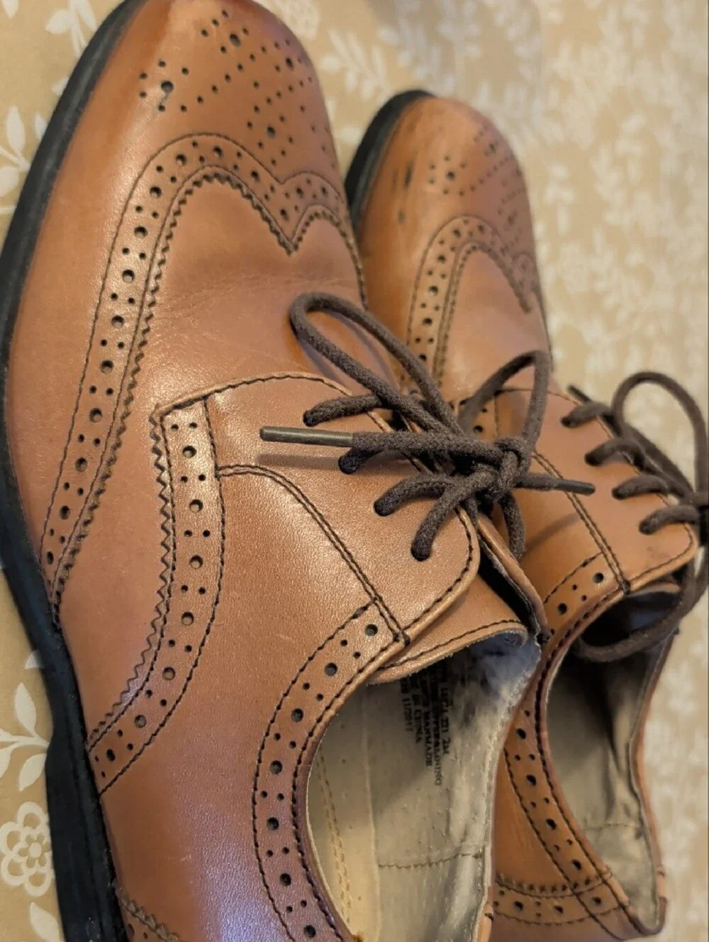Florsheim Brown Wingtip Leather Oxfords